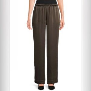 Vince Satin Pants - Dark Brown